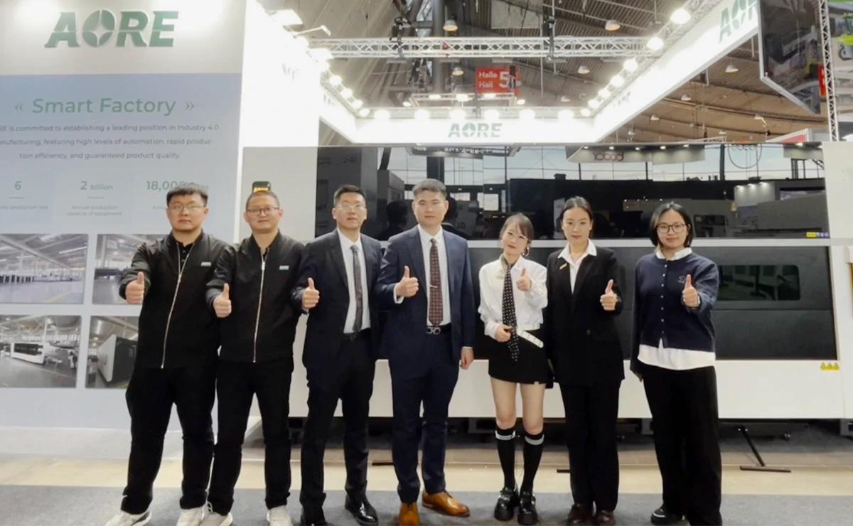 AORELaser Blechexpo 2025'te.jpg